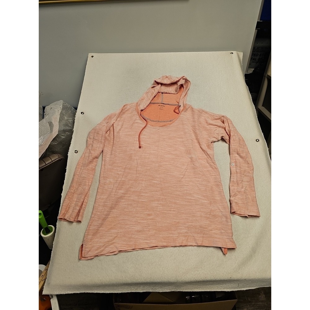 Columbia Sportswear Womens XL Peach Heathered Knit Lightweight Pullover Hoodie